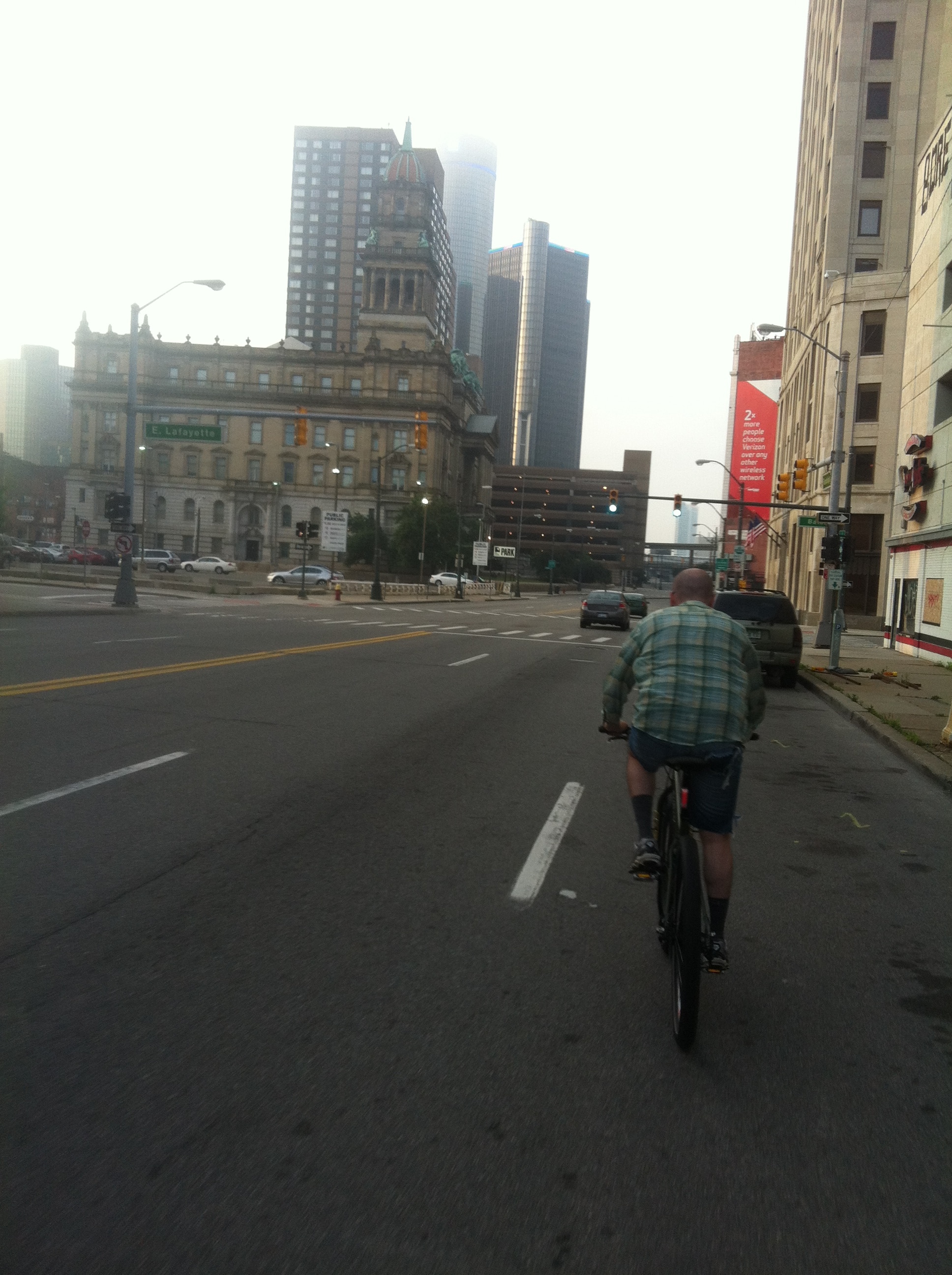 Cycling Downtown Detroit