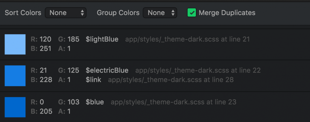 Screenshot of the Color Picker Package