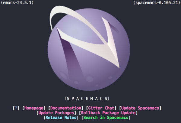 SpaceMacs Home Screen
