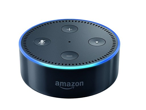 A photo of Amazon's Echo Dot