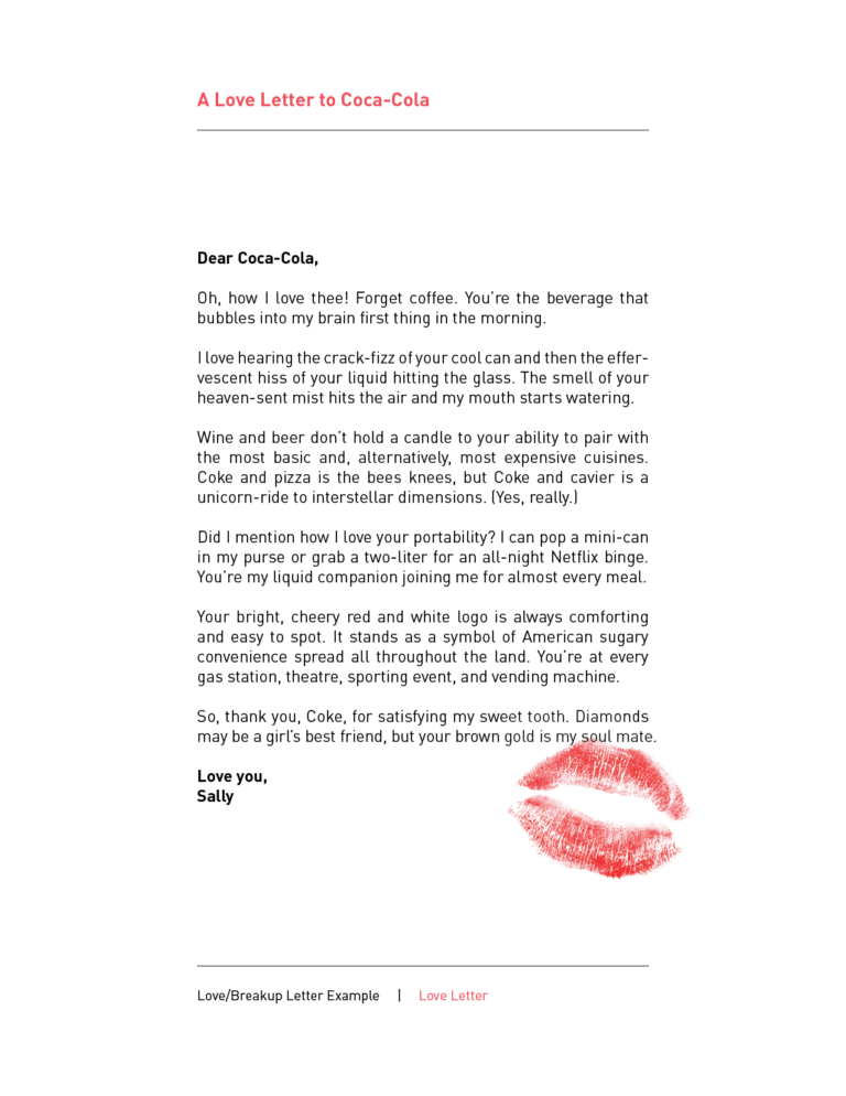 Design Thinking Activity 1 The Love/Breakup Letter