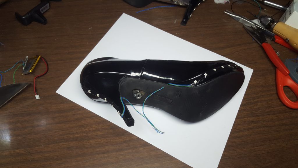Shoes with partial epoxy