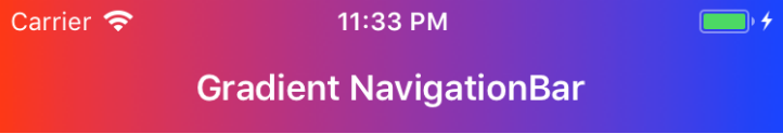 gradient navigation bar