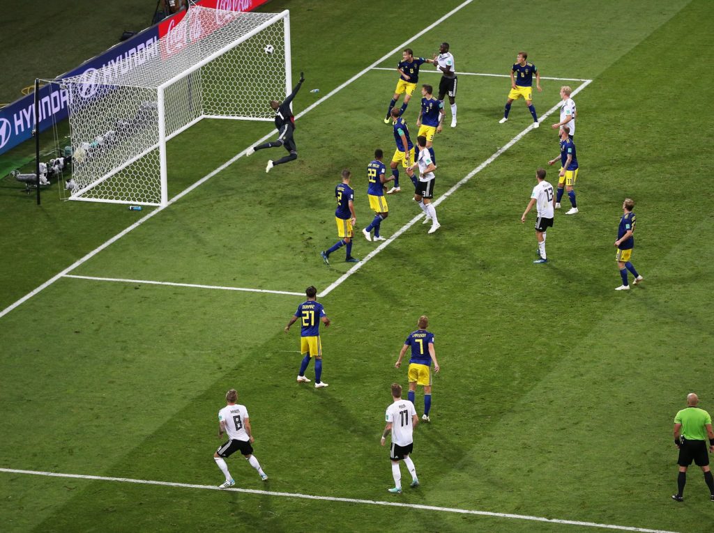Image of scoring a goal in a sporting event