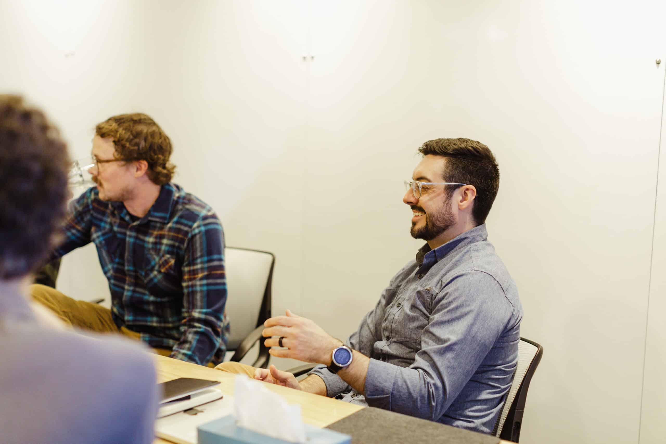 Pictured is author Sam Laidlaw with colleagues. Post title: The Option Value of a Generalist