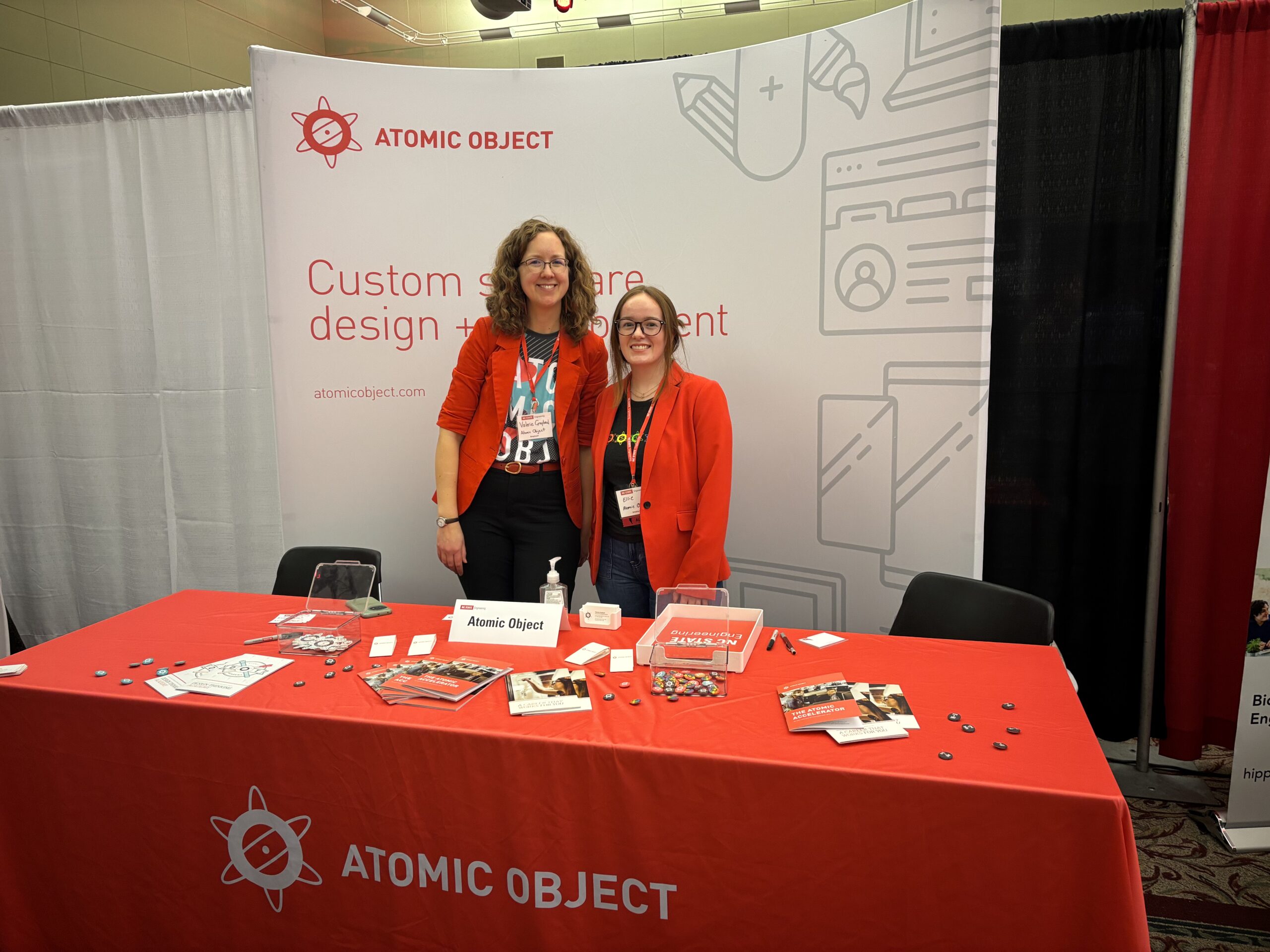 Valerie (L) and Ellie Jetton at the NC State Career Fair