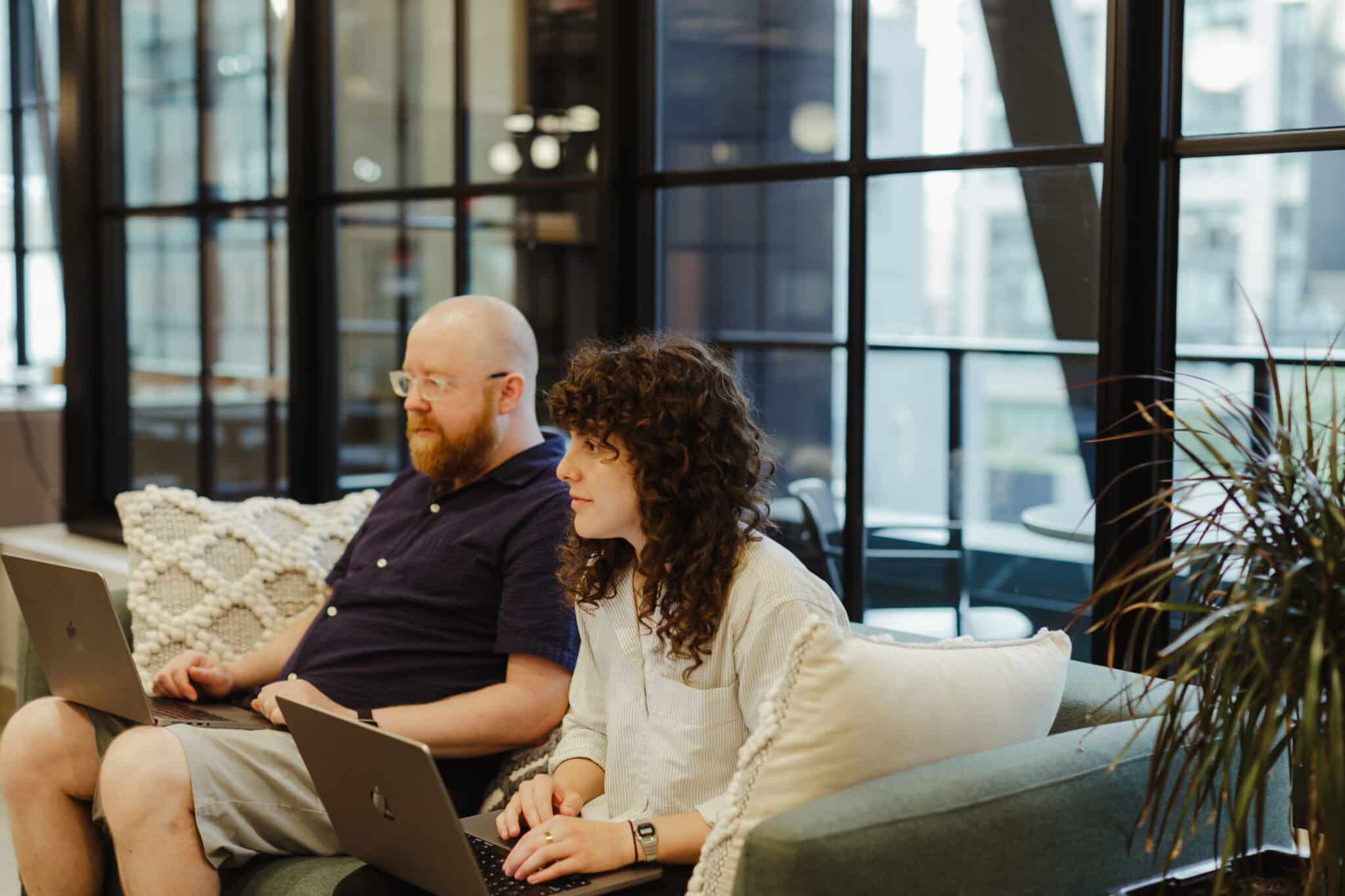 Pictured is author Bryan Paronto with a coworker. Post title: Build Truly Responsive Components with Container Queries