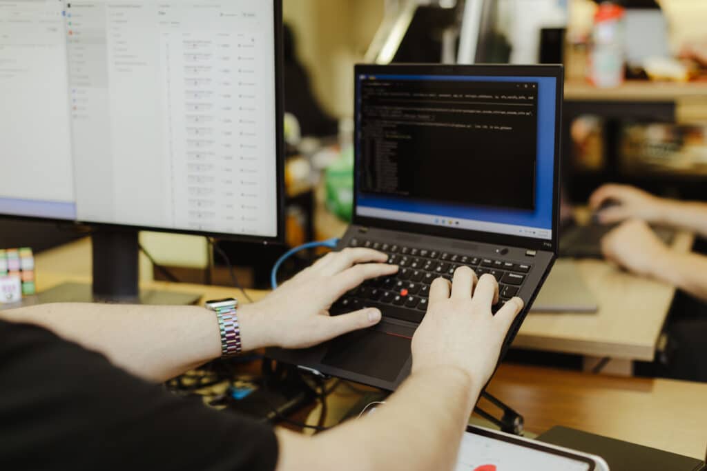 SSH Keys on macOS, Part 2: Building a key system (pictured: a developer's hands on a keyboard)