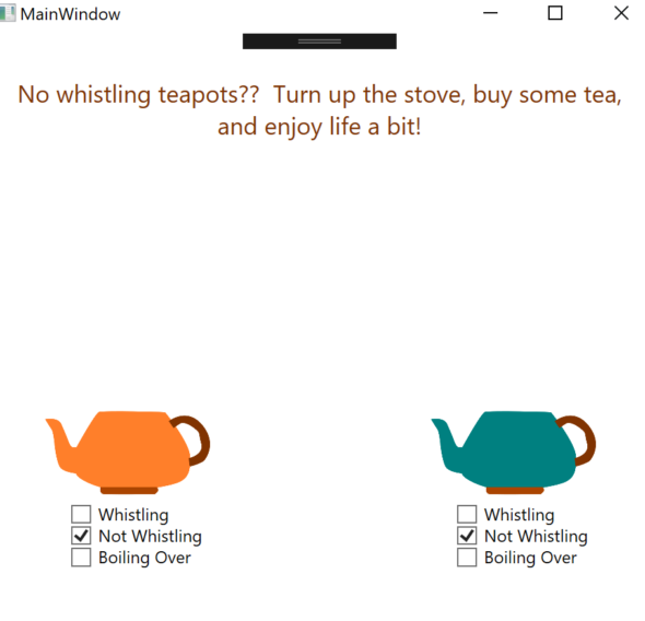 Reactive Extensions, ReactiveUI, and Whistling Tea Kettles