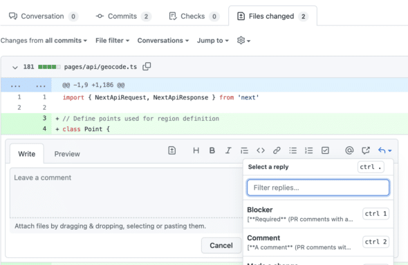 Use Github's Saved Replies to Supercharge Your Code Reviews