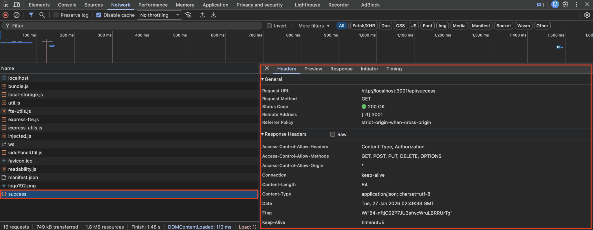 A Guide to Browser DevTools - The Network Monitor