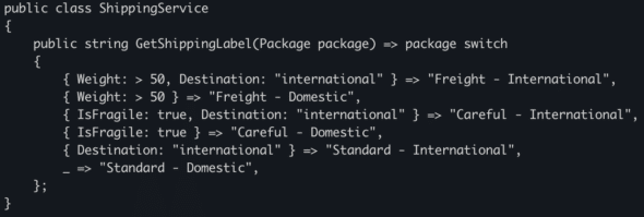 switch statement