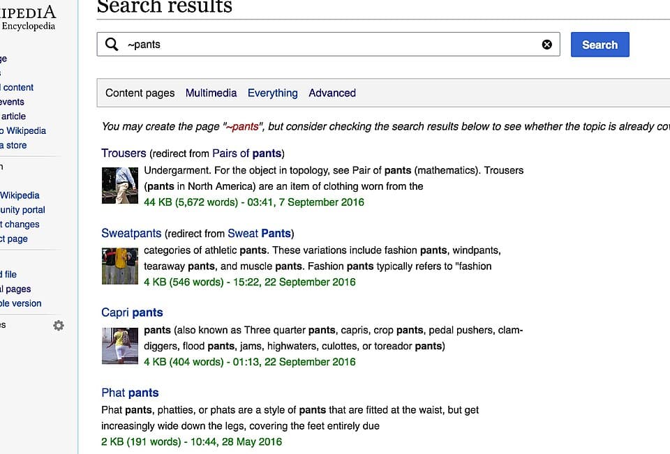 Pictured is a search result page. Post title: 3 Trends in Conversational Web Interfaces