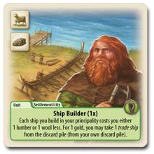 Settlers of Catan ship builder card