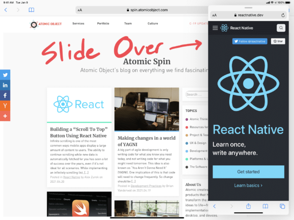 Add Support for Split View and Slide Over to Your React Native App