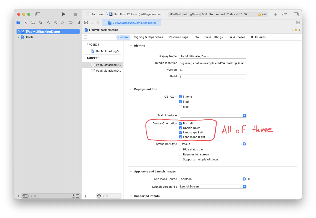 Add Support for Split View and Slide Over to Your React Native App