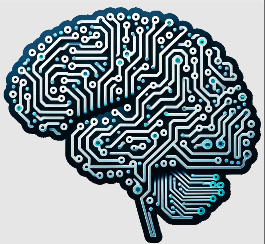A graphic showing a circuitry brain, illustrating a post titled: Why So Many Smart People Feel Lost About AI Right Now