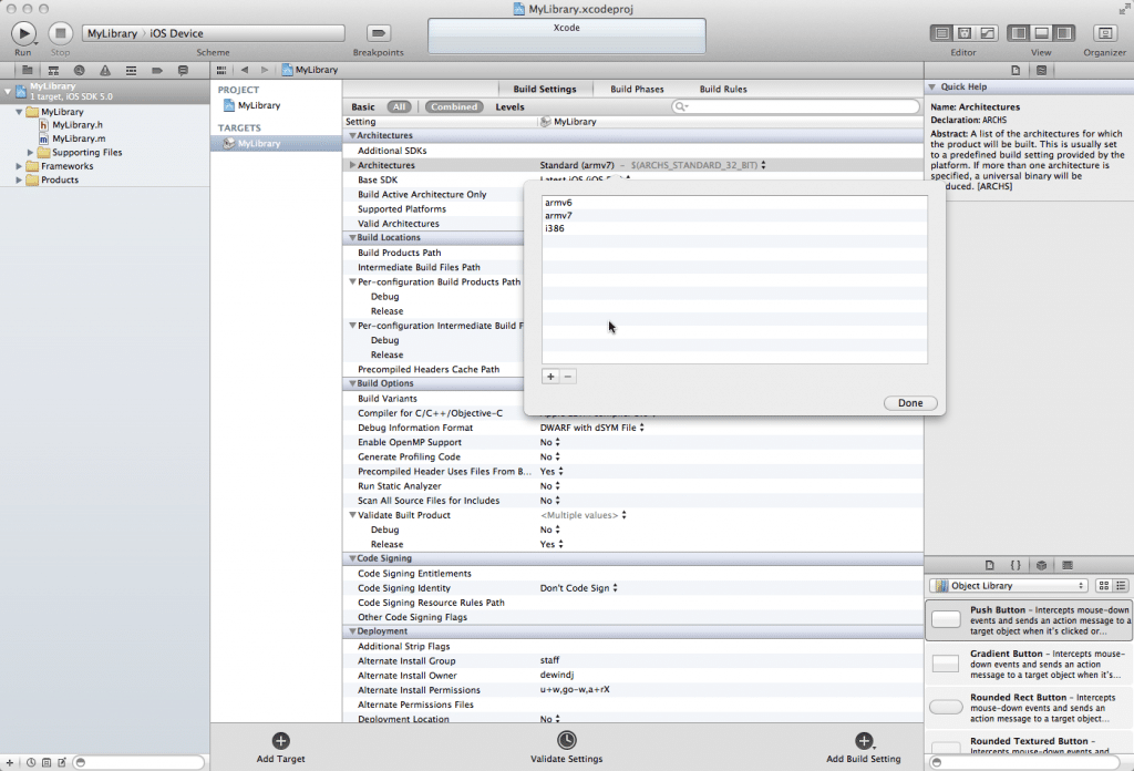 Building a Universal Framework for iOS