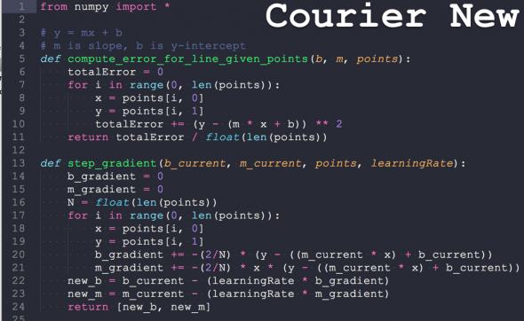 Font For Code In Word Evaluating Programming Fonts & Choosing the Right One for You