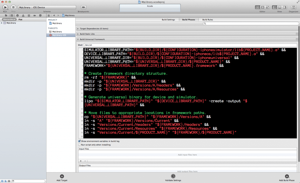 Building a Universal Framework for iOS