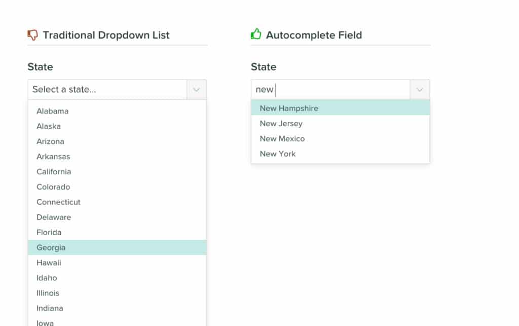 UX Patterns When To Avoid Dropdown Lists