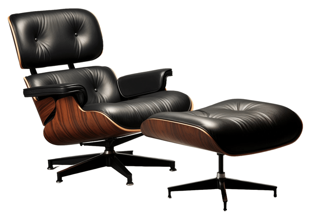 the famously well-designed Eames chair