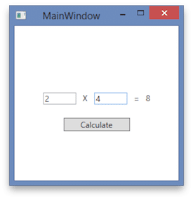 Example inline XAML program