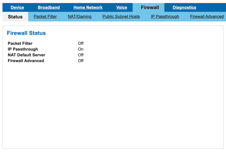 Configuring IP Passthrough with an AT&T BGW210700 and a UDM Pro