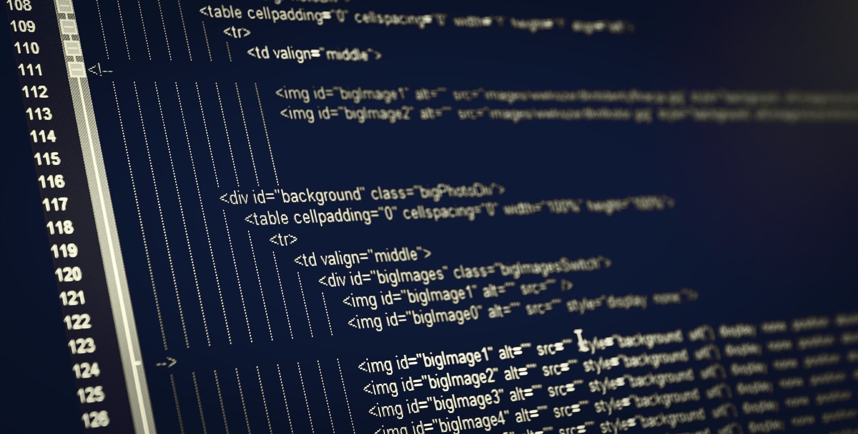 HTML web code