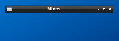 "Rolled-up" game of Mines on LXDE.