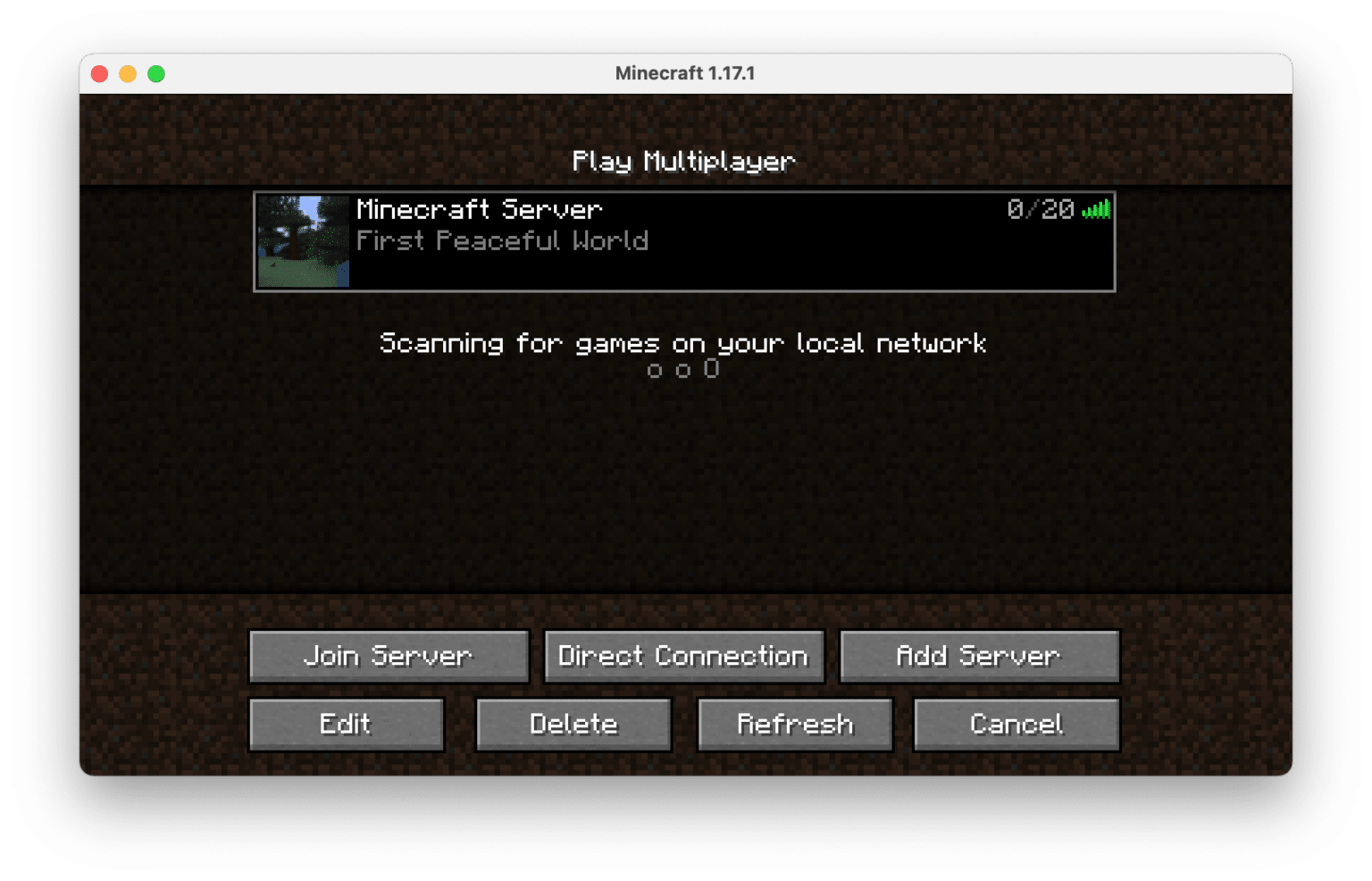 minecraft says could not connect to server on launcher