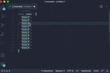 Using the vscode-input-sequence extension in Visual Studio Code