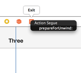 Adding the Unwind Segue